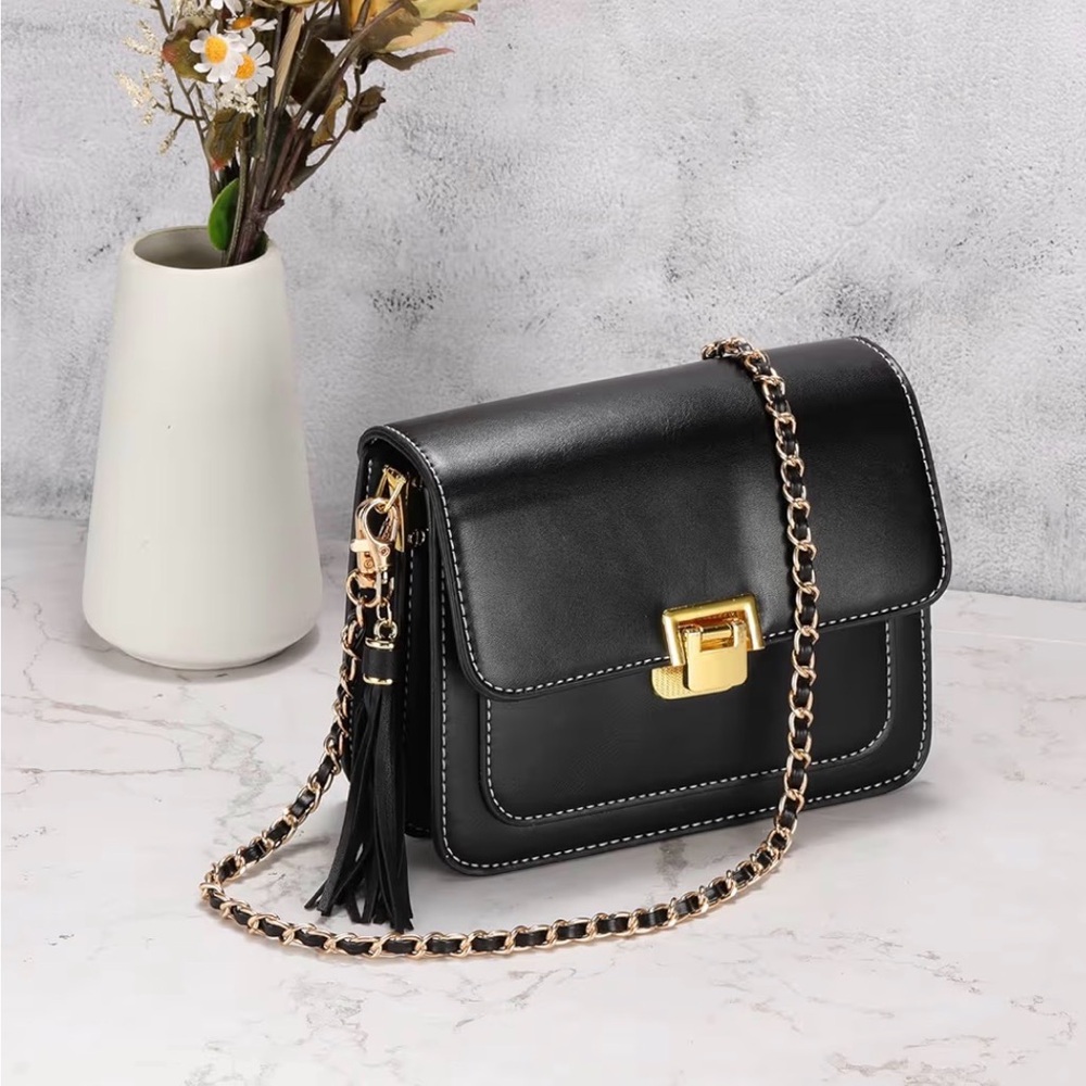 Strap Chanel Style Chain - Faux Leather - Replacement for Crossbody Shoulder Bag - Picture 9 of 13